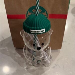 Starbucks NWT 2025 Bearista glass cup